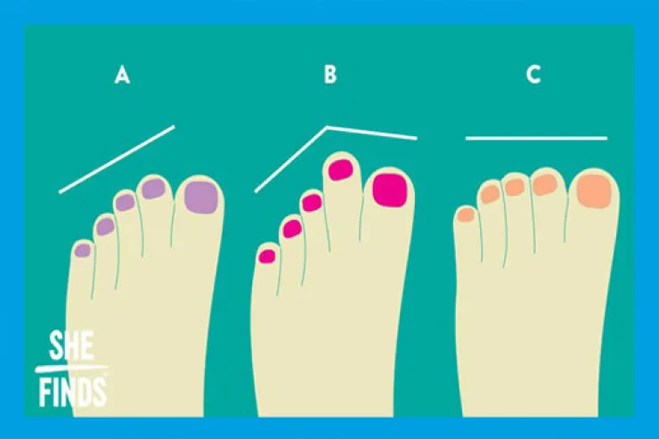 إعرفى شخصيتك من شكل أصابع قدميكِ