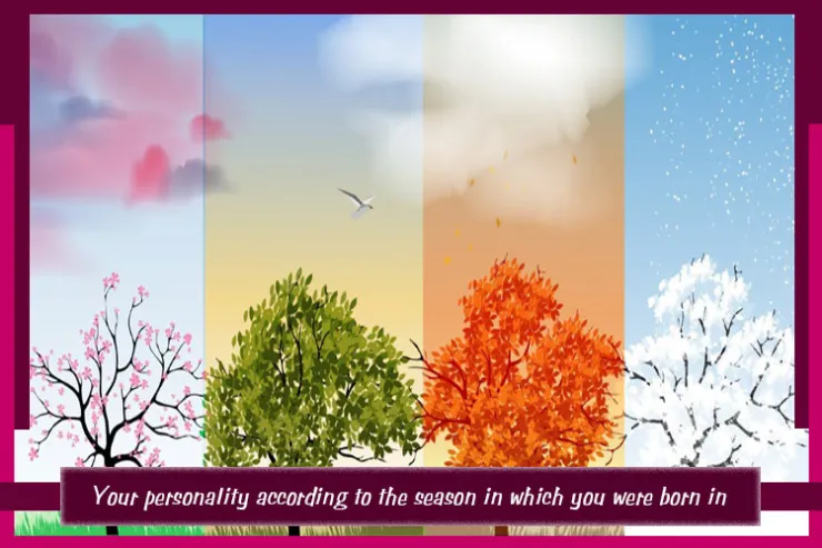 Your personality according to the season in which you were born in.