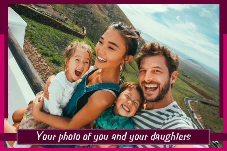 Your photo of you and your daughters according to the month of your birth