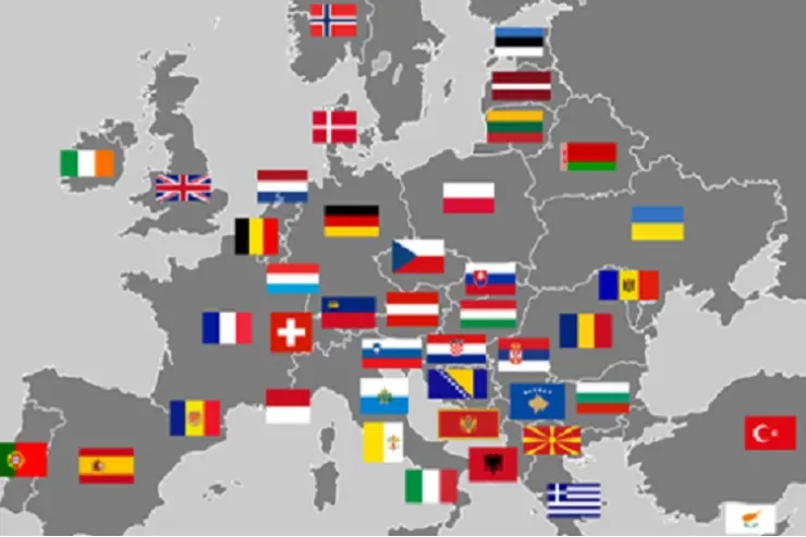 اختبر معلوماتك بالأعلام الأوروبية