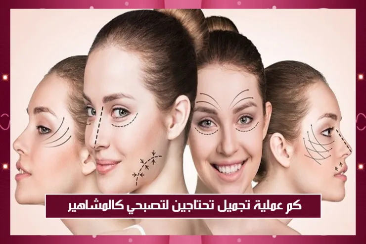 كم عملية تجميل تحتاجين لتصبحي كالمشاهير ؟