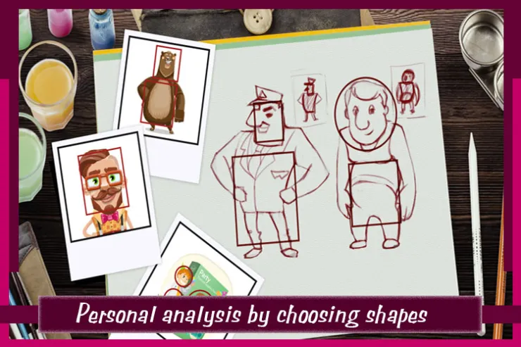 Personal analysis by choosing shapes